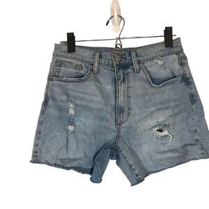 Joe’s Jeans Blue Distressed Denim Women Cotton Blend Casual Jean Shorts 26